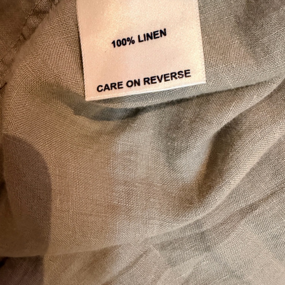 Billy Reid Grey Button-Down 100% Linen Shirt - Picture 6 of 6